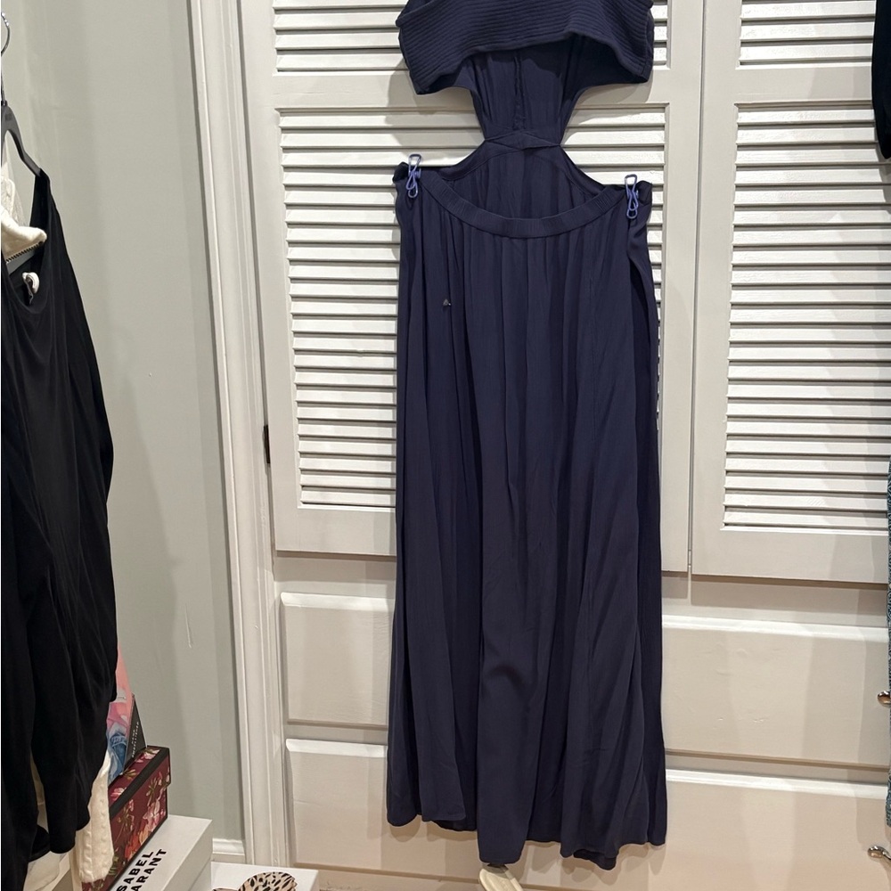 Navy Cutout Maxi Dress